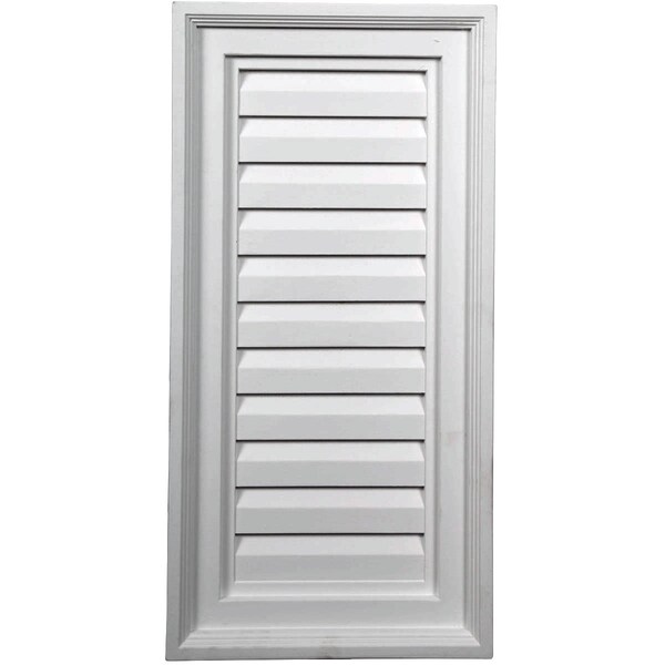 Ekena Millwork Vertical Urethane Gable Vent Louver, Non-Functional, 12"W x 21"H GVVE12X21D - main